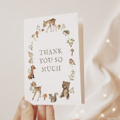 Woodland Forest Baby shower - Hartelijk dank