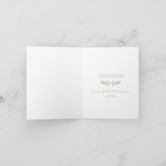 Woodland Forest Baby shower - Hartelijk dank (Binnen)