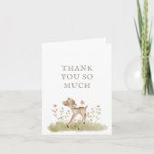Woodland Forest Baby shower - Hartelijk dank (Voorkant)