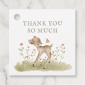 Woodland Forest Baby shower Hartelijk dank Bedankjes Labels (Voorkant)