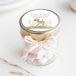 Woodland Forest Baby shower Hartelijk dank Vierkante Sticker