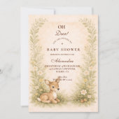 Woodland Forest Baby Shower Kaart (Voorkant)