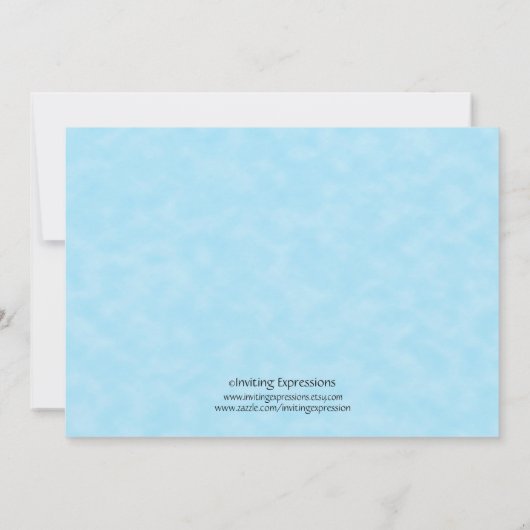 Woodland Forest Baby Shower-uitnodigingen Kaart (Achterkant)