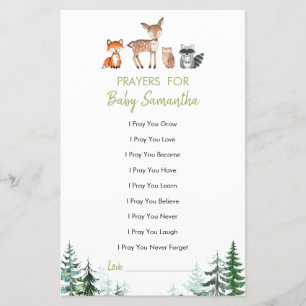 Woodland Forest Baby shower voor Baby Game