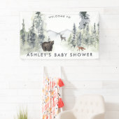 Woodland Forest | Baby shower Welkomstbanner Spandoek (Insitu)