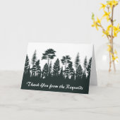 Woodland Forest bedankje Kaart (Gele Bloem)