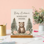 Woodland Forest Beer Acryl Bord (Huwelijk)