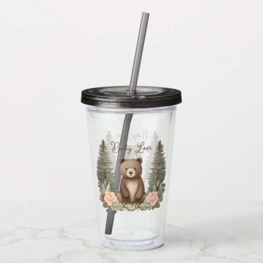 Woodland Forest Beer Acryl Drinkbeker (Achterkant)