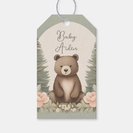 Woodland Forest Beer Cadeaulabel (Voorkant)