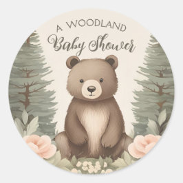 Woodland Forest Beer Ronde Sticker