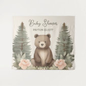 Woodland Forest Beer Wandkleed (Voorkant (horizontaal))