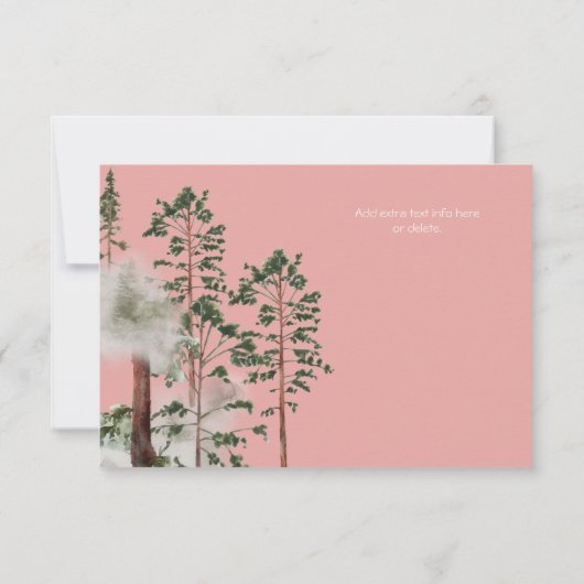 Woodland Forest Boeken voor Baby & Display Douche Kaart (Achterkant)