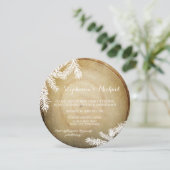 Woodland Forest Center Cut Tree 25TH Jubileum Kaart (Staand voorkant)