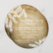 Woodland Forest Center Cut Tree Gezinsreünie Kaart (Voorkant / Achterkant)