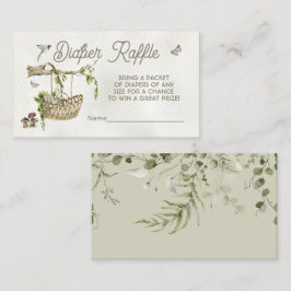 Woodland Forest Cradle Diaper-kaart Informatiekaartje