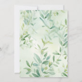 Woodland Forest Creatures Baby Jongen Douche Kaart (Achterkant)