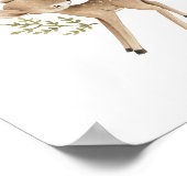 Woodland Forest Creatures Baby shower Welcome Poster (Hoek)