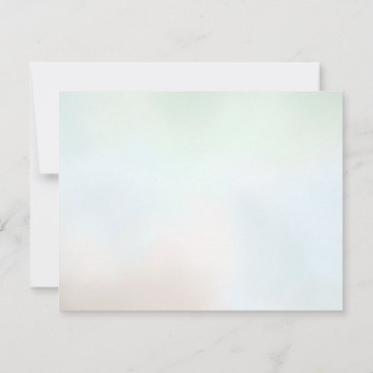 Woodland Forest Creatures Flat Dank u kaart (Achterkant)