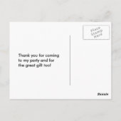 Woodland Forest Critters Verjaardag Bedankt Briefkaart (Achterkant)