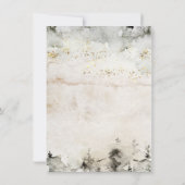 Woodland Forest Deer Floral Holiday Party Kaart (Achterkant)