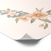 Woodland Forest Deer Mama Baby Girl Shower Welkom Poster (Hoek)