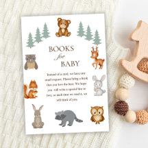 Woodland Forest Dieren Baby shower Boeken voor Bab