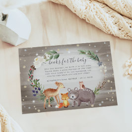 Woodland Forest Dieren Baby shower Enclosure Kaart