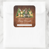 Woodland Forest Dieren Douche Rustiek Boek Labels (Tas)