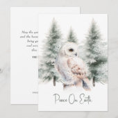 Woodland Forest Dieren Kerstvakantie Feestdagenkaart (Voorkant / Achterkant)