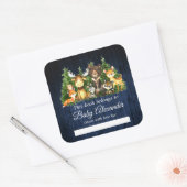 Woodland Forest Dieren Rustieke Douche Boek Labels (Envelop)