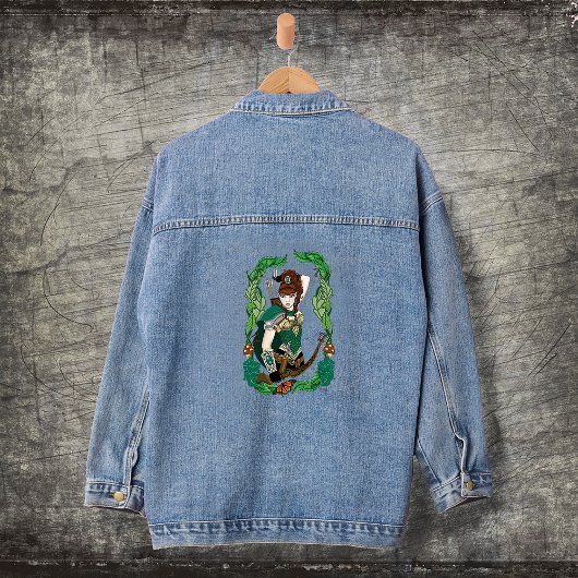 Woodland Forest Elf Fantasy Denim Jacket