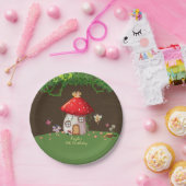 Woodland Forest, Fairy Birthday Papieren Bordje (Feest)
