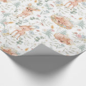 Woodland Forest Fawn Deer Gender Neutral Cadeaupapier (Hoek)
