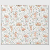 Woodland Forest Fawn Deer Gender Neutral Cadeaupapier (Vlak)