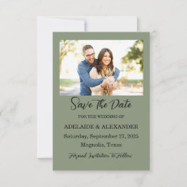 Woodland Forest foto bruiloft groen Save The Date