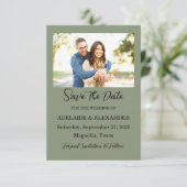 Woodland Forest foto bruiloft groen Save The Date