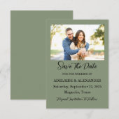 Woodland Forest foto bruiloft groen Save The Date