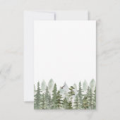 Woodland Forest foto bruiloft groen Save The Date (Achterkant)