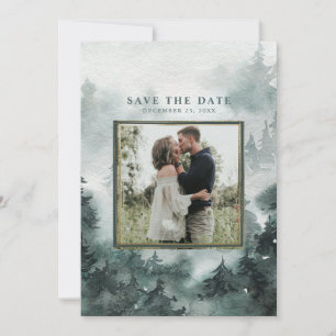 Woodland Forest   Foto Waterverf  Save The Date