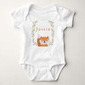 Woodland Forest Fox Baby Onsie Romper (Voorkant)
