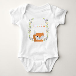 Woodland Forest Fox Baby Onsie Romper