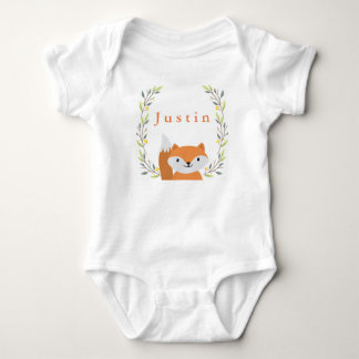Woodland Forest Fox Baby Onsie Romper