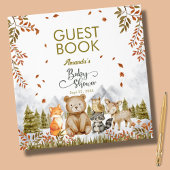 Woodland Forest Friends Baby Shower Guest Book Gastenboek