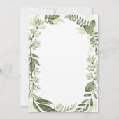 Woodland Forest Friends Greenery Boho Baby shower Kaart (Achterkant)
