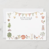 Woodland Forest Friends Nursery Note Card Kaart (Voorkant)