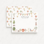 Woodland Forest Friends Nursery Note Card Kaart