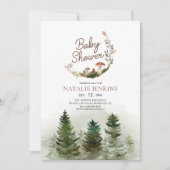 Woodland Forest Gender Neutral Baby shower Kaart (Voorkant)