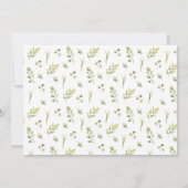 Woodland Forest Greenery | Een bibliotheek-Baby ma Kaart (Achterkant)