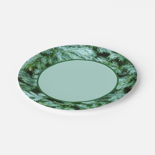 Woodland Forest Greenery Papieren Bordje (Gekanteld)