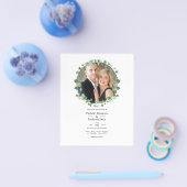 Woodland Forest Greenery Wedding Foto Flyer (Enkel)